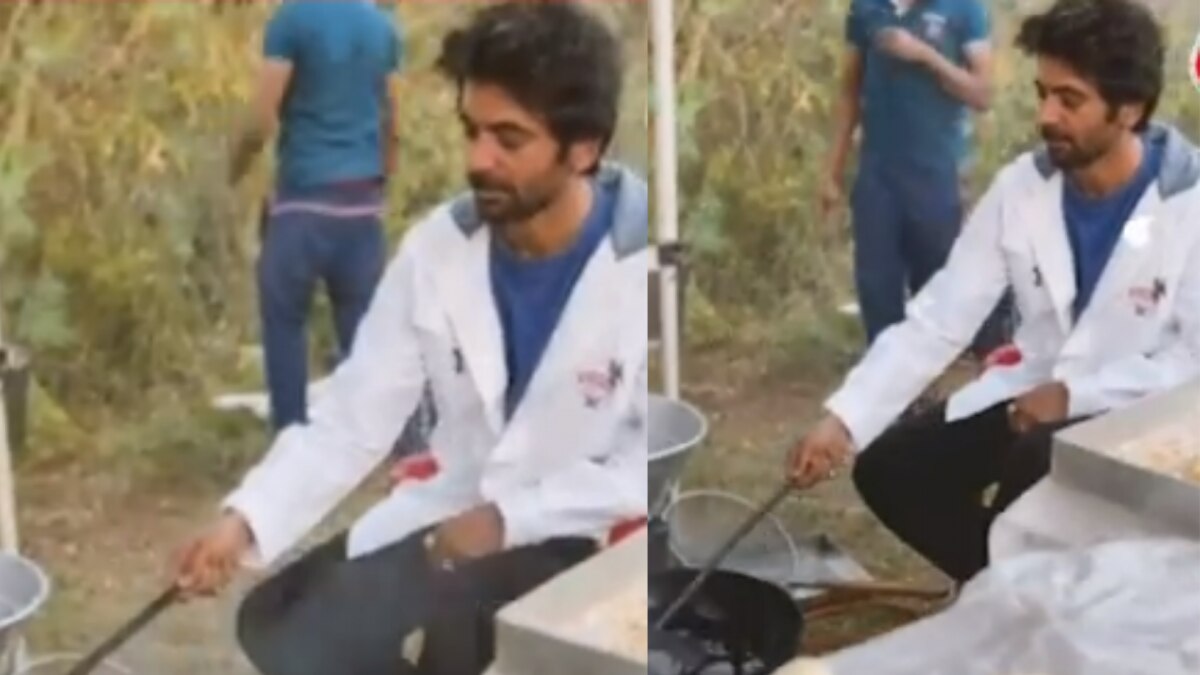 Sunil Grover was seen frying bhatures 