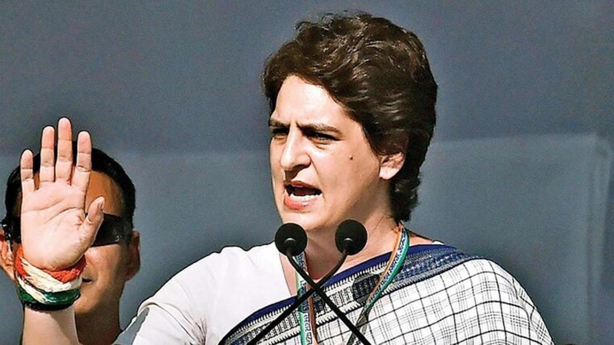 Congress leader Priyanka Gandhi 