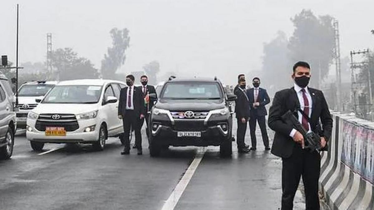 PM Modi security breach 