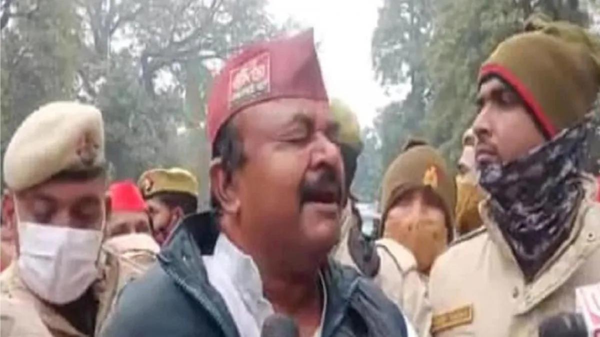 SP leader Aditya Thakur 