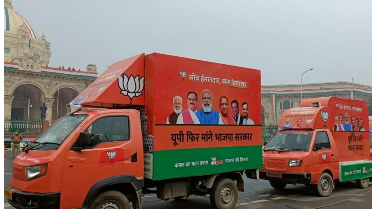 BJP launches 403 LED Screen van