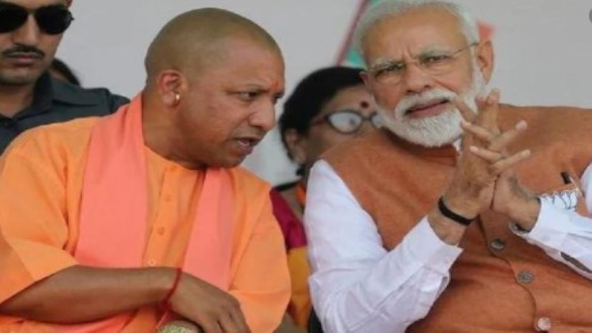Yogi with Modi