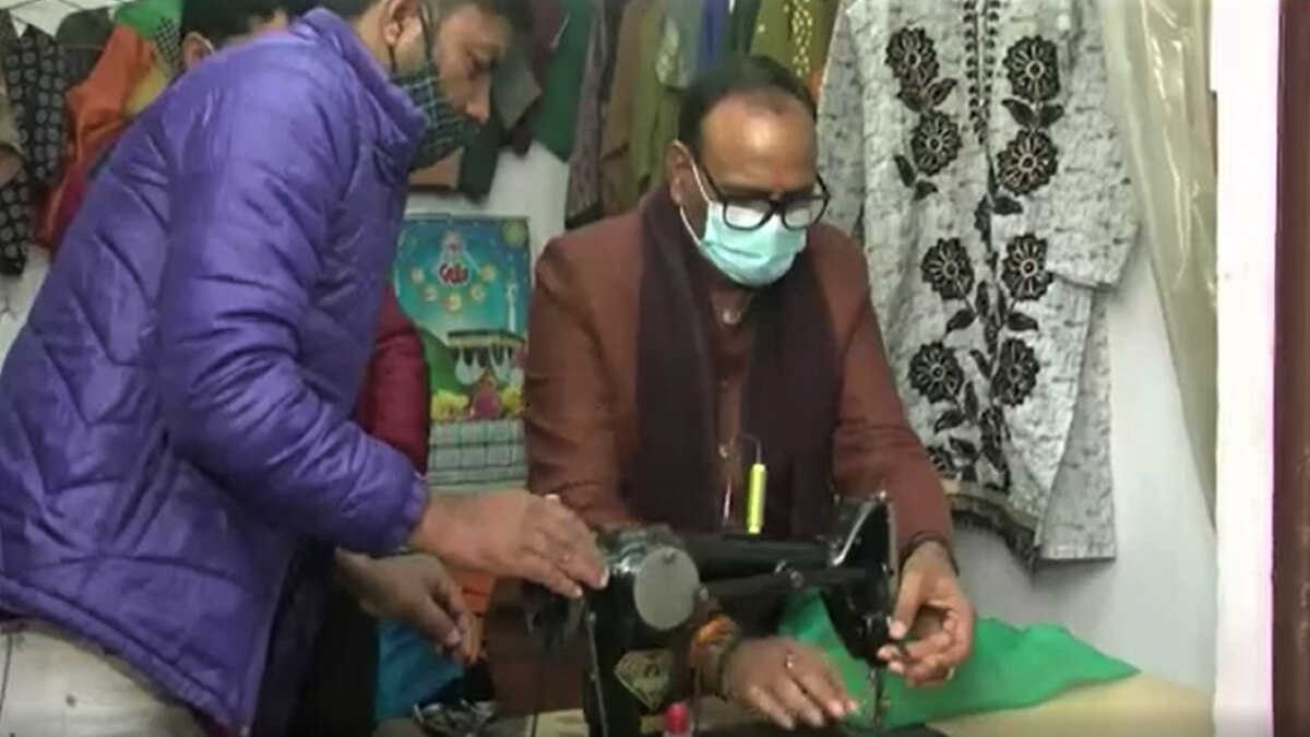 BJP minister sews clothes at tailor shop