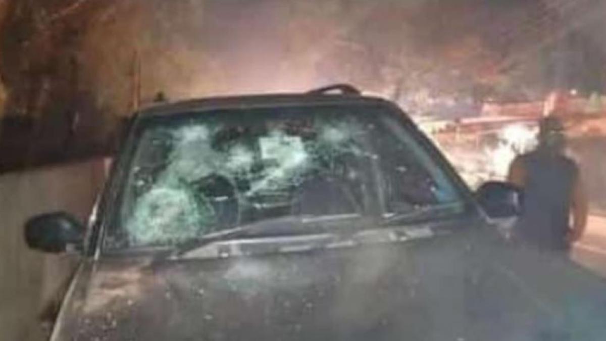 Samajwadi Party candidate Abhay Singh’s convoy attacked