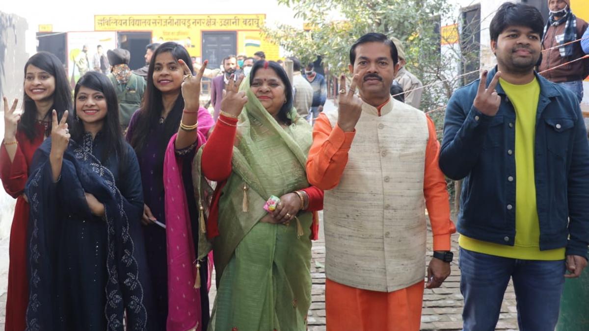 BL Verma casts his vote