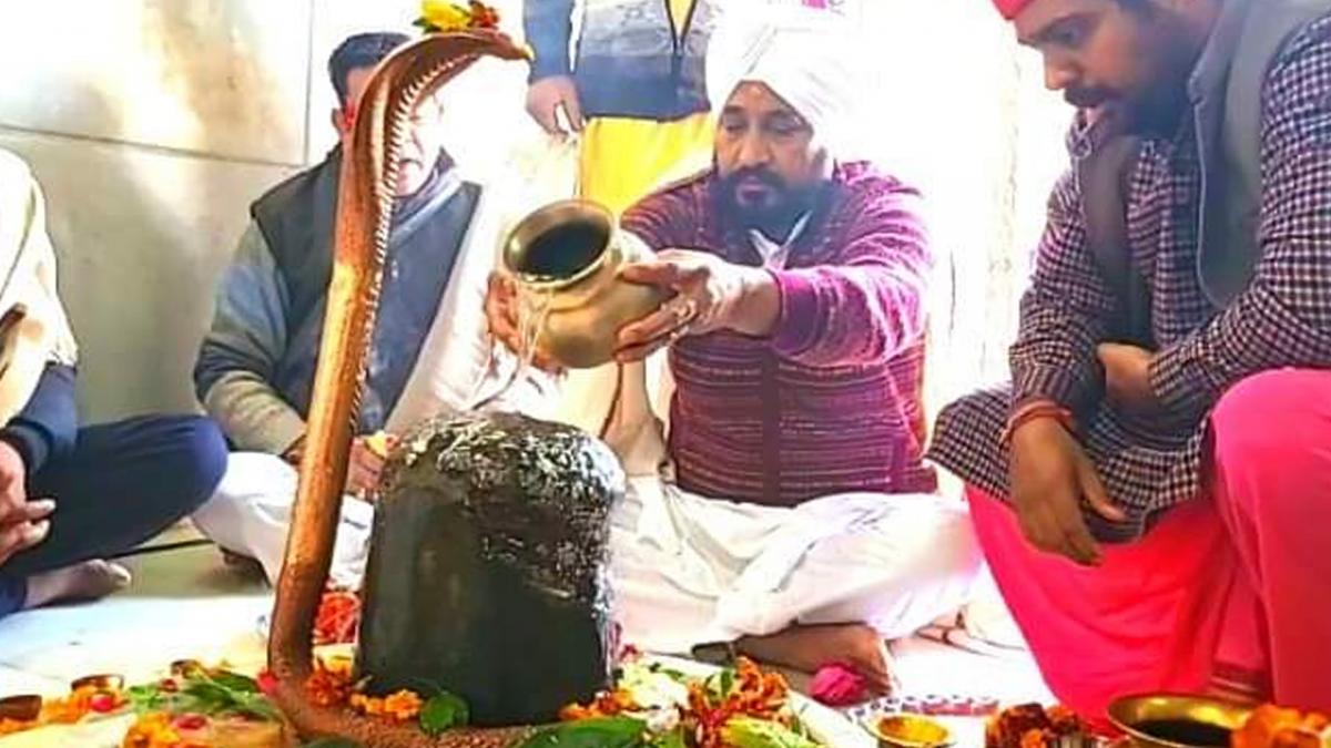 CM Chaani In Naina Devi Temple 