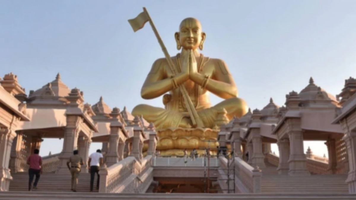 216 feet high statue of equality of Ramanujacharya 