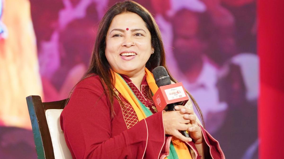 Meenakshi Lekhi in Punjab Panchayat Chandigarh 2022