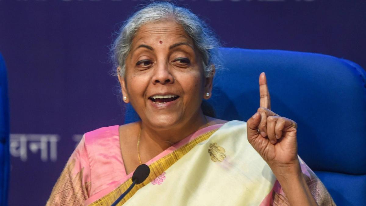 Finance minister Nirmala Sitharaman