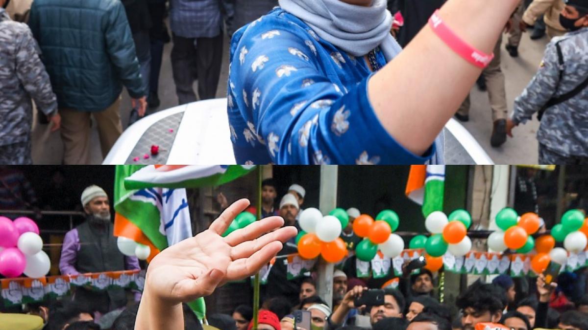 priyanka gandhi road show