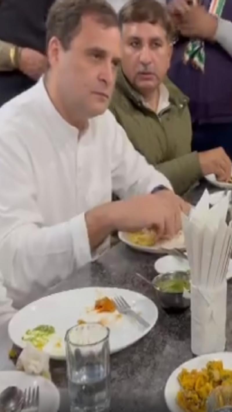 Rahul Gandhi in Punjab: राहुल गांधी ने उठाया पंजाबी खाने का लुत्फ, शेयर किया वीडियो