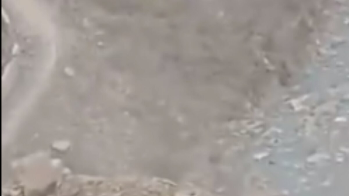 Massive landslide on Jammu and Kashmir highway video going viral MMT