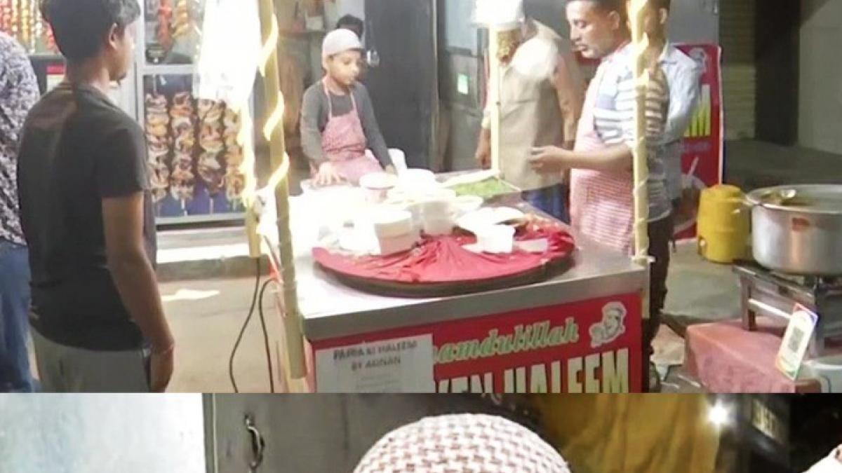 Child marketing the father's work 