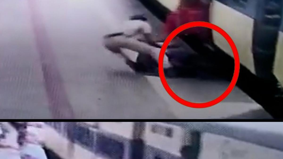 Woman slipped from moving train