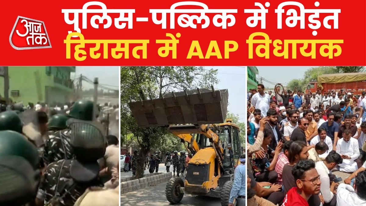 Ruckus over bulldozer action in Madanpur Khadar