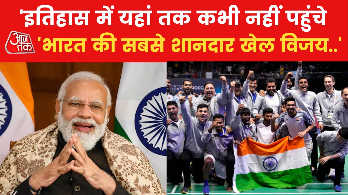 PM Modi speaks to Thomas Cup Champions