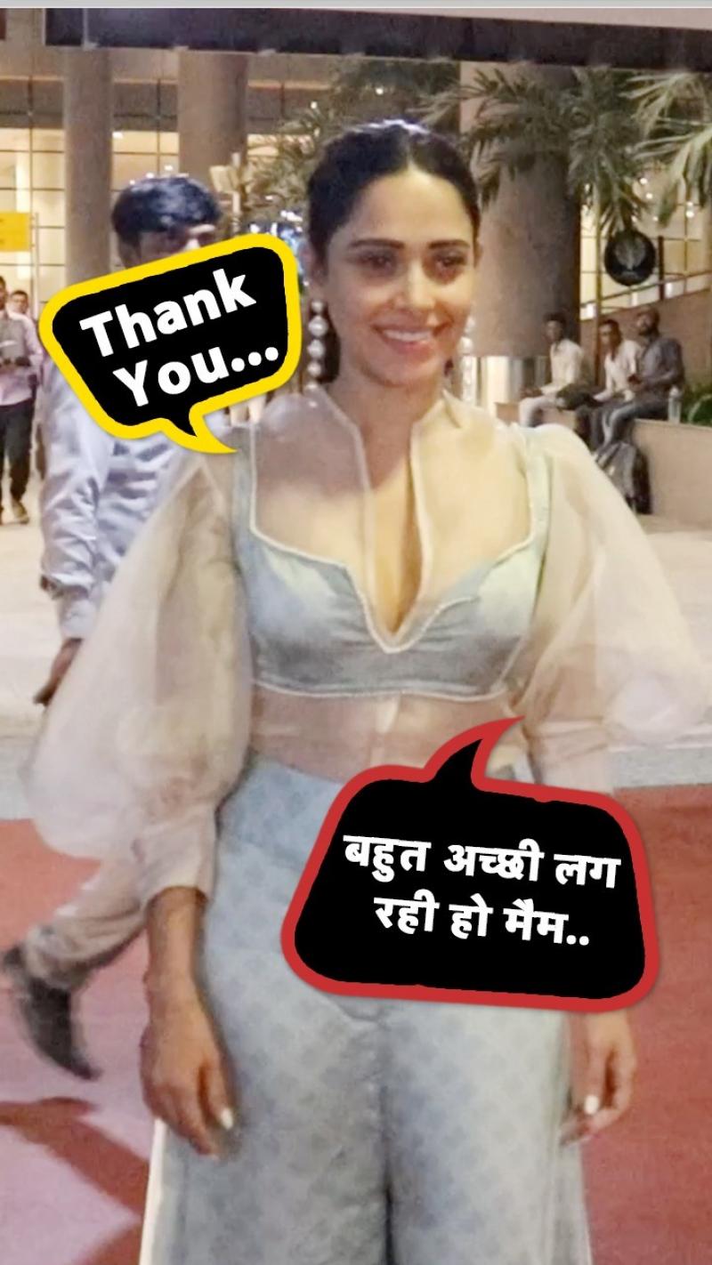 Nusrat Airport Look: एयरपोर्ट पर स्पॉट हुईं नुसरत भरूचा, पैपराजी ने कर दी लुक्स की तारीफ