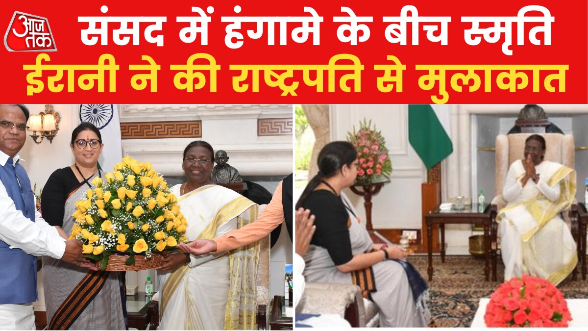 Smriti Irani Meets President Murmu
