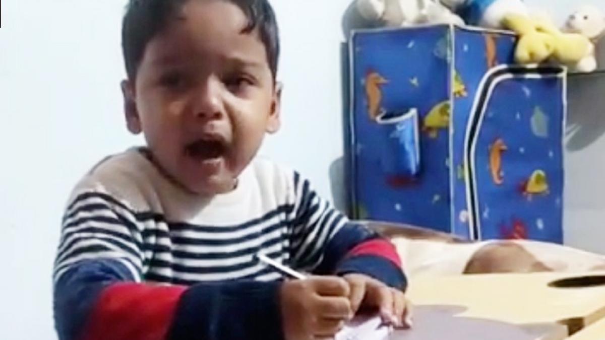 Viral Video of kid crying