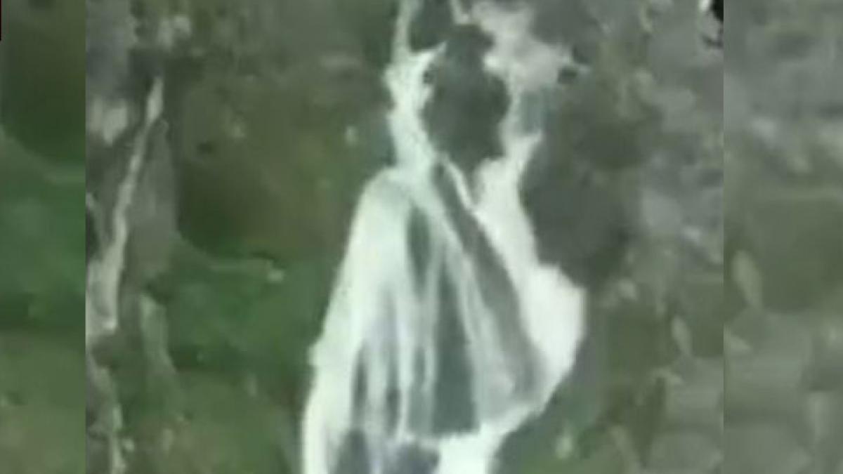 viral video of incredible waterfall
