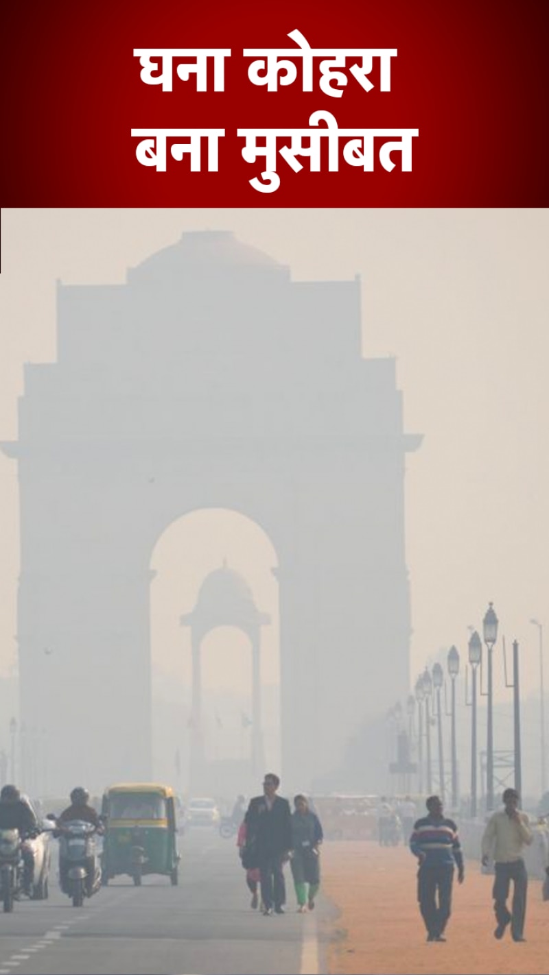 सर्दी का सितम, कोहरे की चादर में लिपटे कई राज्य