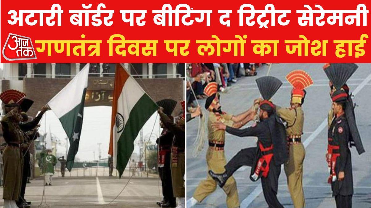 attari wagah border beating the retreat ceremony