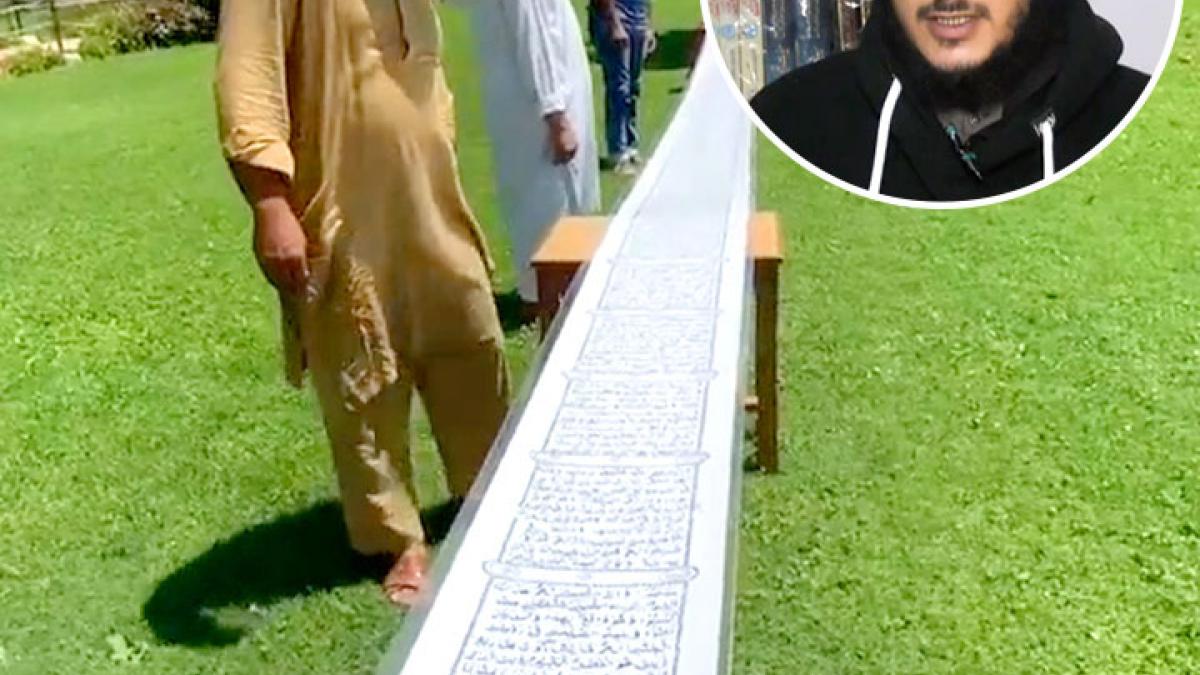 kashmir boy wrote longest quran