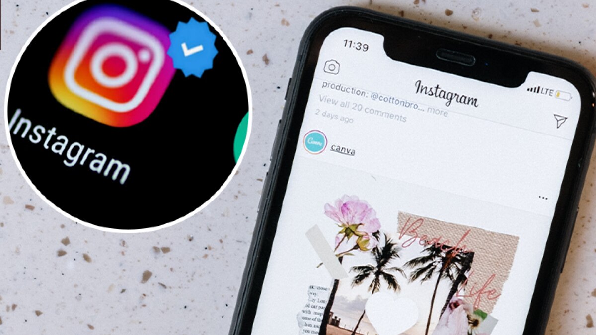 instagram blue tick process