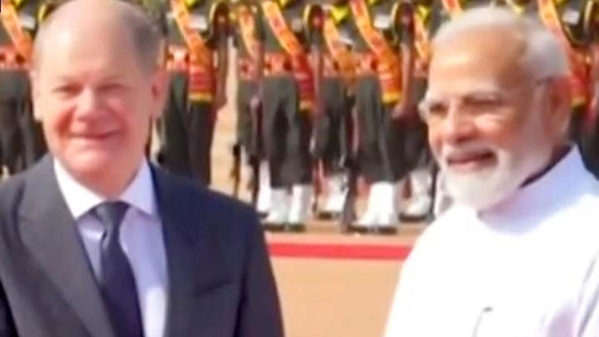 OLaf scholz meets pm modi