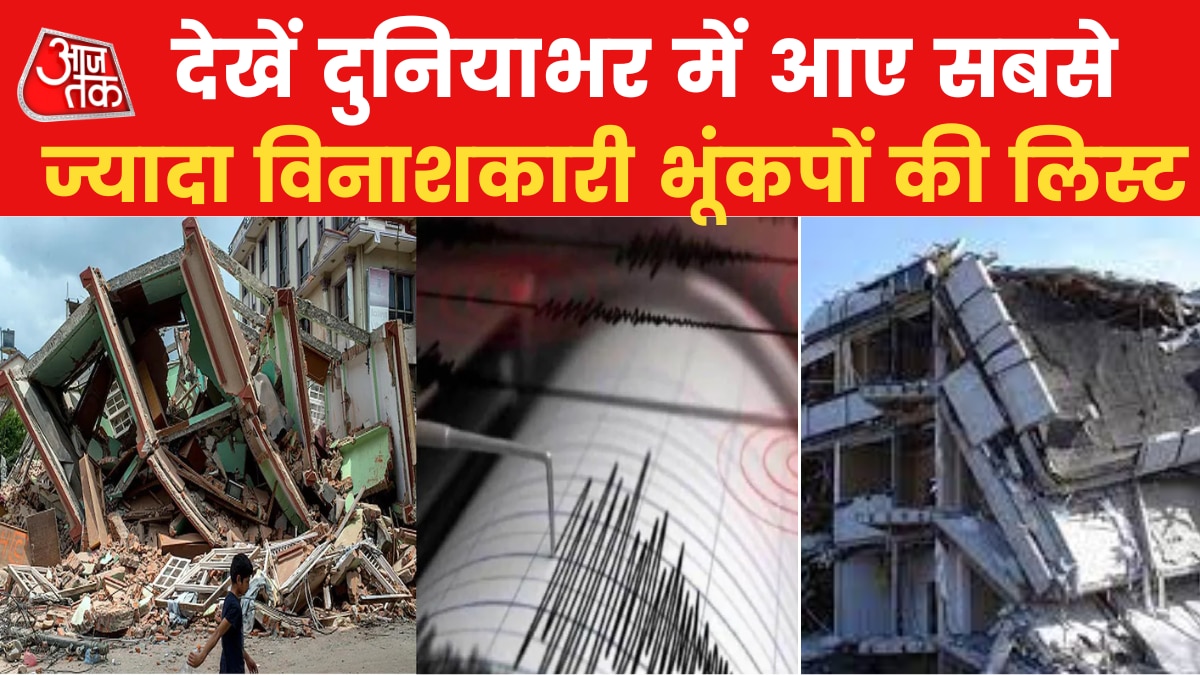 दुनिया के वो विनाशकारी भूंकप जिससे नष्ट हो गई पूरी सभ्यता, देखें