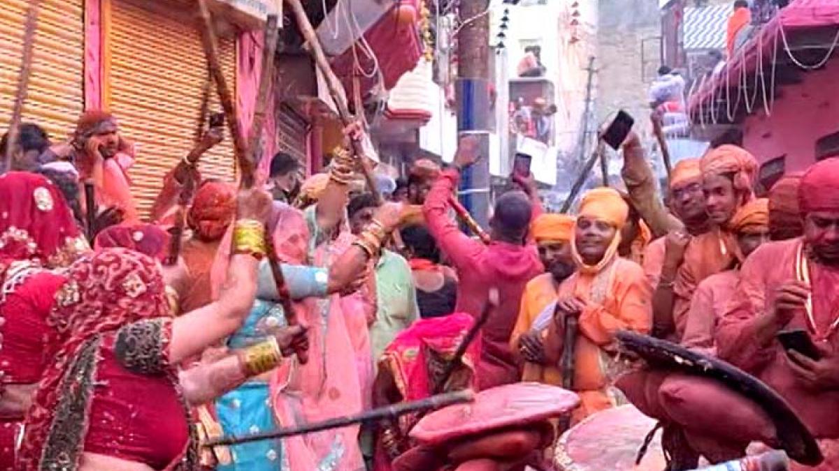 Lathmaar Holi in Mathura