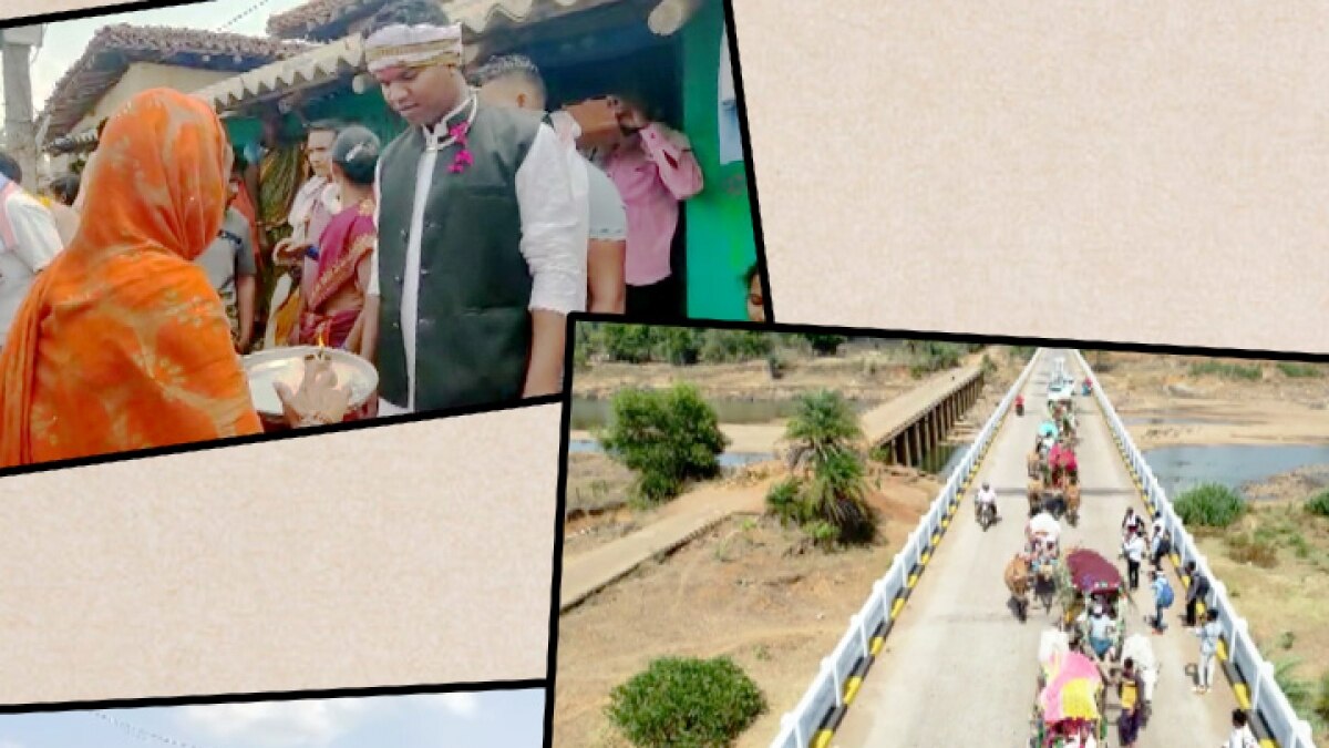 groom on Bullock Cart