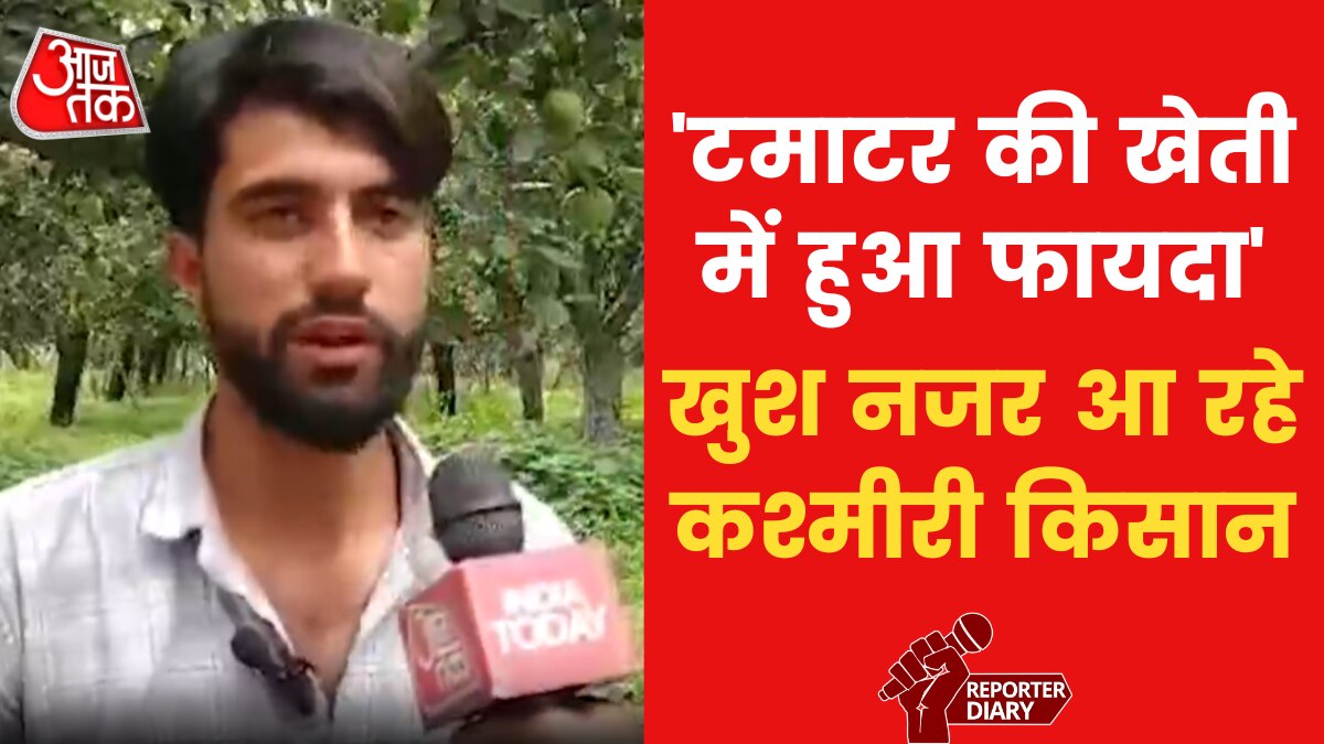जम्मू-कश्मीर में किसानों की बदली किस्मत, सेब छोड़कर शुरू की टमाटर की खेती
