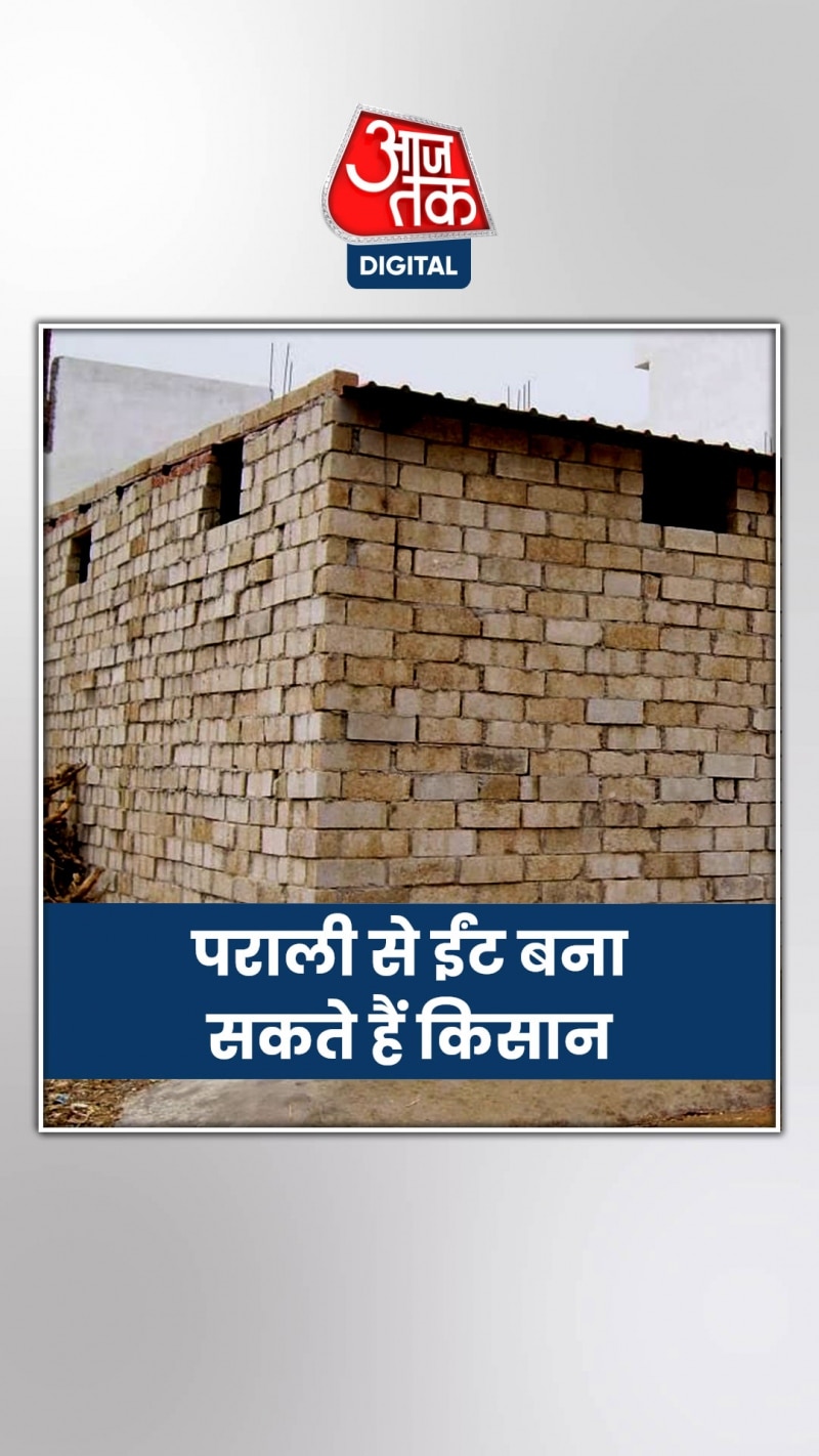 पराली से बनेंगी ईंटें, होगा बंपर मुनाफा