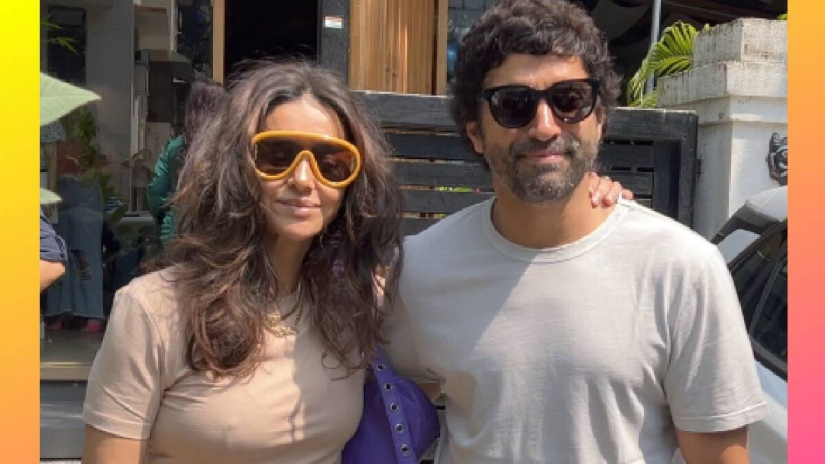 farhan akhter with shibani