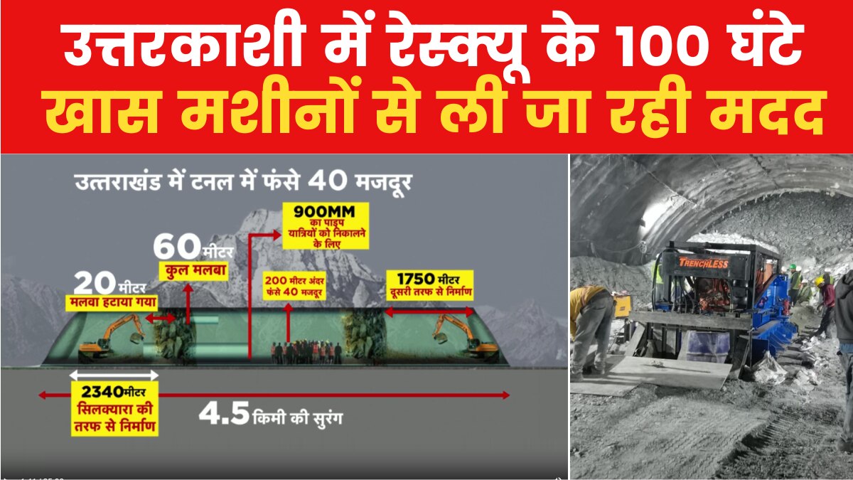 Ek Aur Ek Gyarah: सुंरग में फंसे मजदूरों के सामने मलबे का पहाड़, जिंदगी की जंग अभी भी जारी, देखें