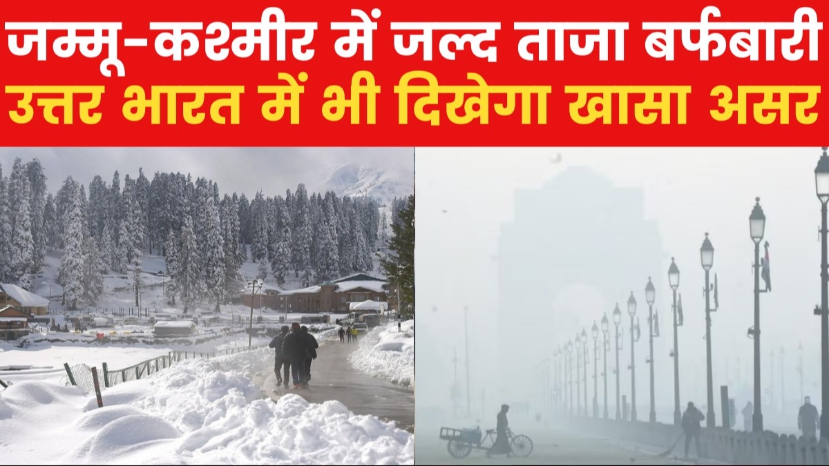 Fresh snowfall in Gulmarg
