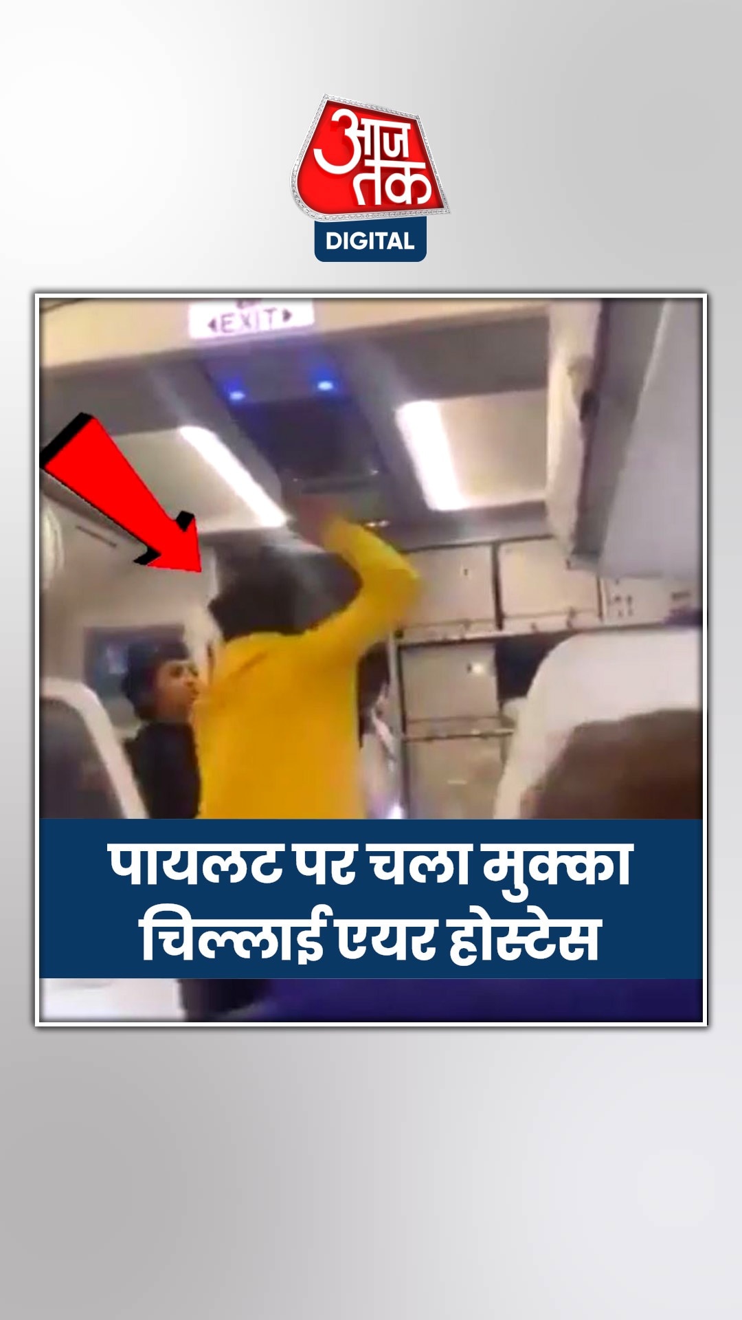 फ्लाइट में हाईवोल्टेज ड्रामा, एयर होस्टेस का ऐसा रिएक्शन