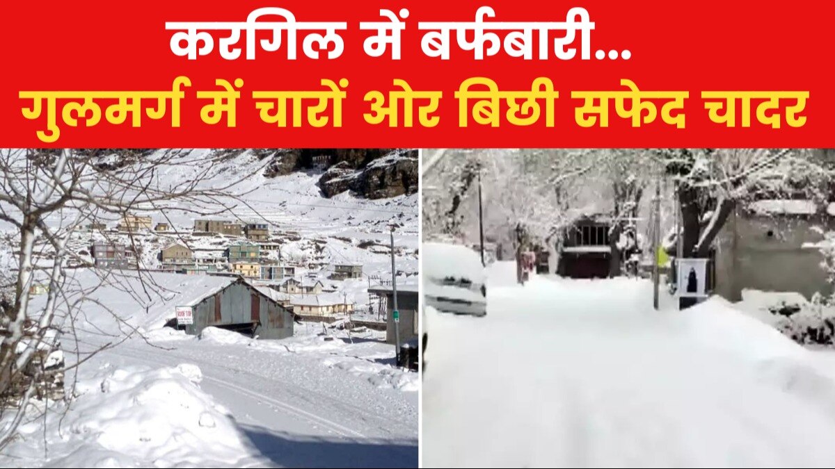 पहाड़ों पर भारी बर्फबारी और शीतलहर, सफेद चादर से ढके कई इलाके, देखें वीडियो