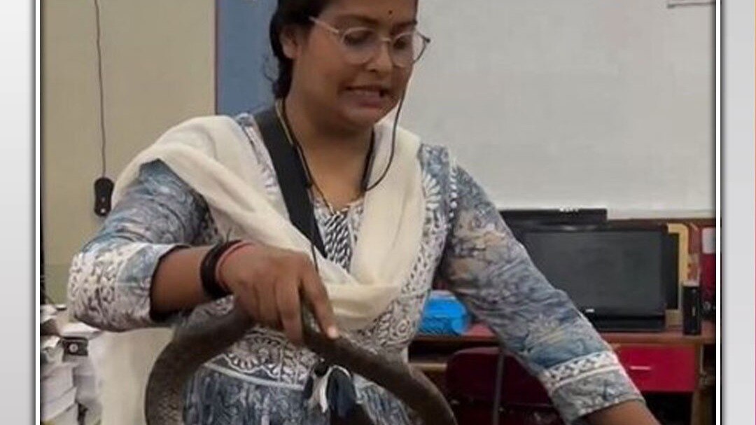 Woman Bravely rescues Snake 