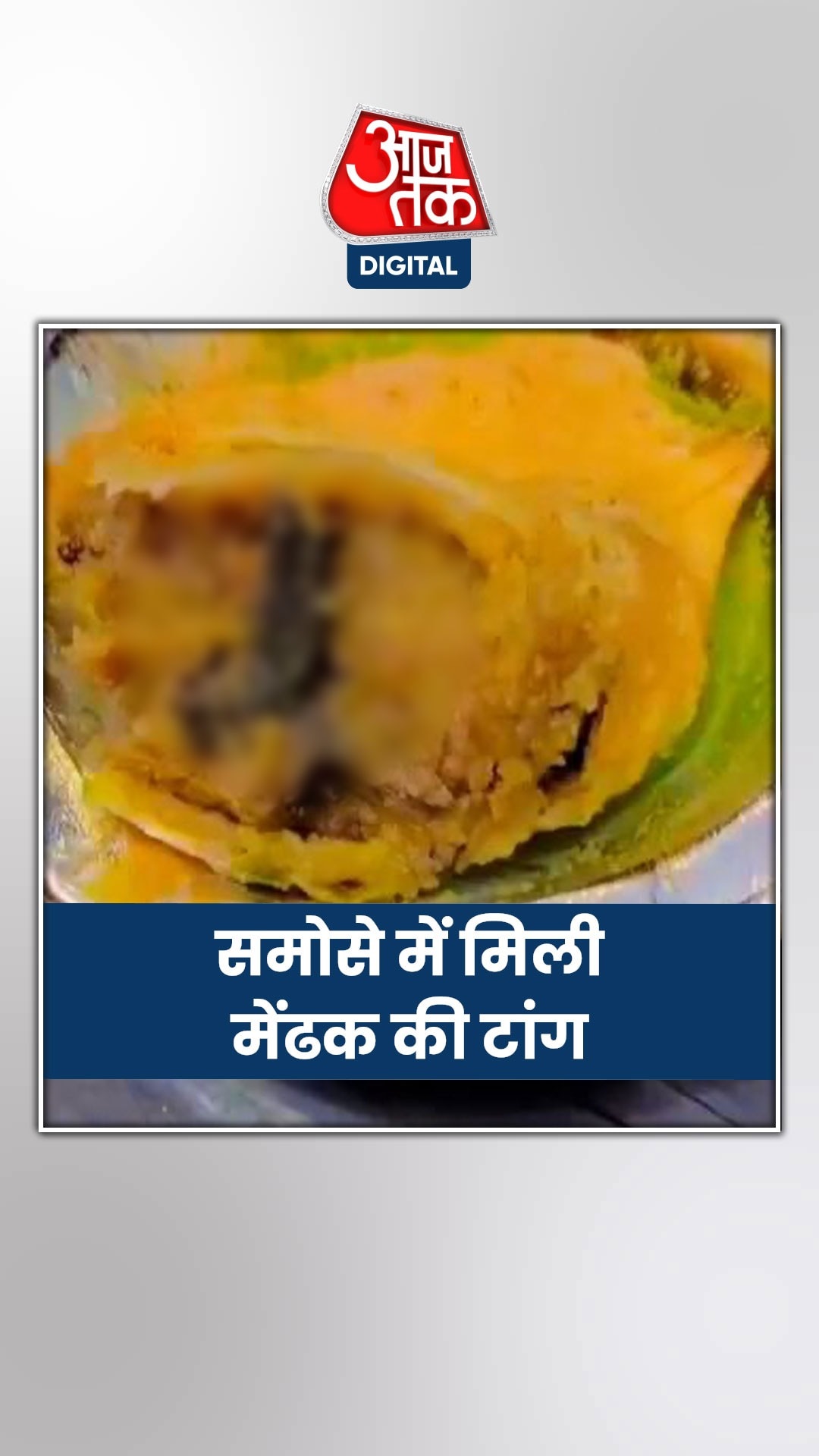 फेमस स्वीट शॉप के समोसे में मेंढक की टांग, वीडियो वायरल