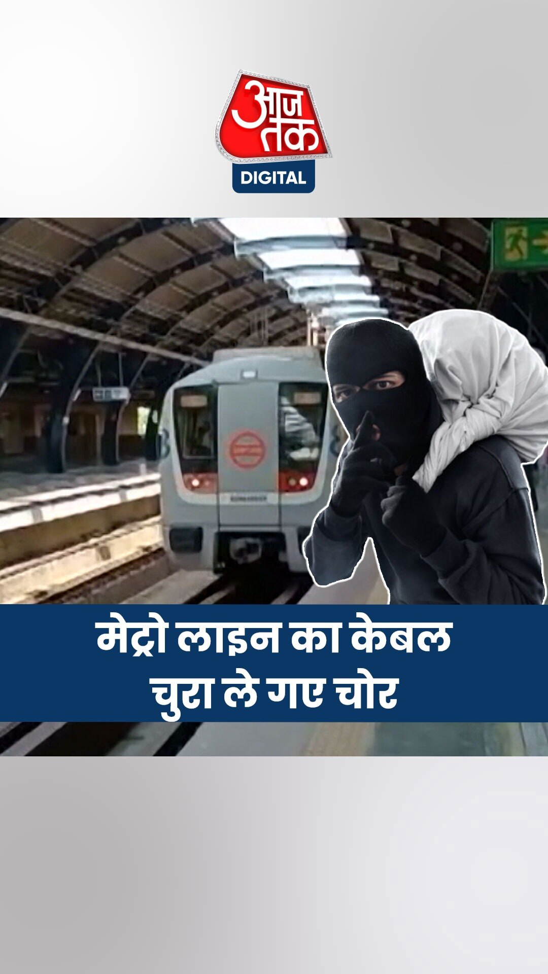 दिल्ली मेट्रो की ब्लू लाइन से केबल चुरा ले गए चोर, सर्विस बाधित