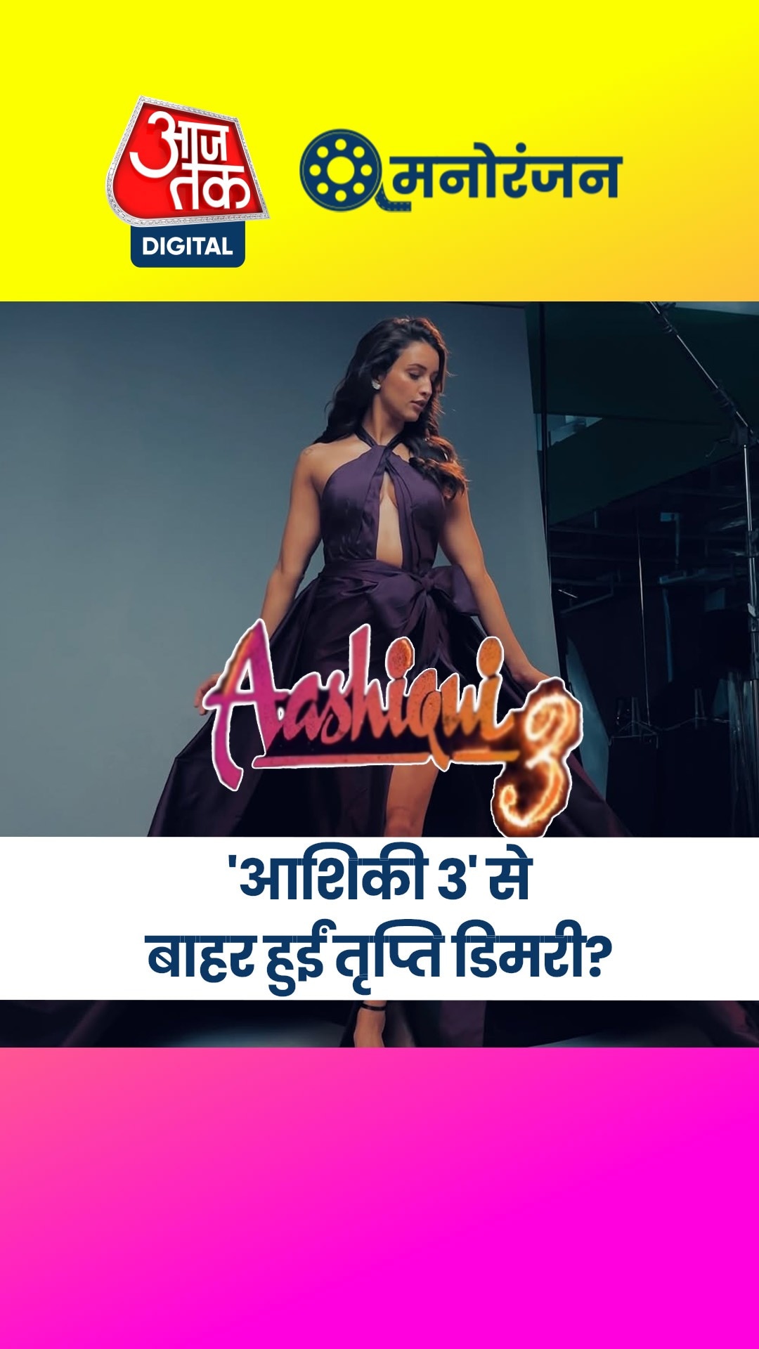 'आशिकी 3' से बाहर हुईं तृप्ति डिमरी, क्या थी वजह? 