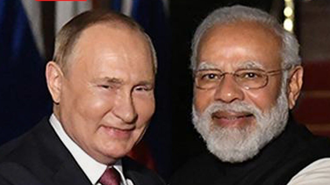 putin with modi