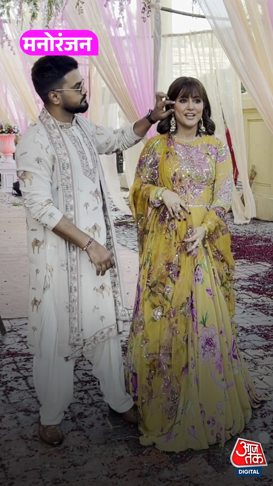 हिना खान बॉयफ्रेंड रॉकी संग दिखीं, ढोल-नगाड़ों के साथ...