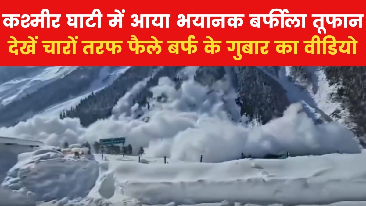 sonmarg avalanche video
