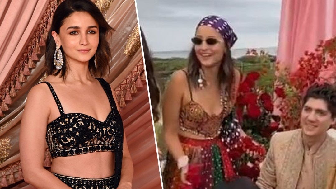 Alia bhatt at friends wedding