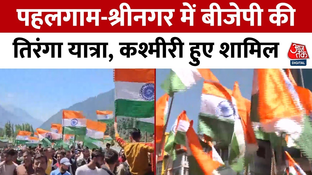 ऑपरेशन सिंदूर की कामयाबी पर पहलगाम-श्रीनगर में निकाली गई तिरंगा यात्रा, देखें वीडियो