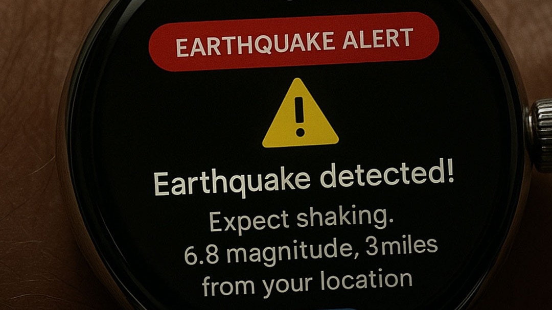 google wear OS earthquake alert feature