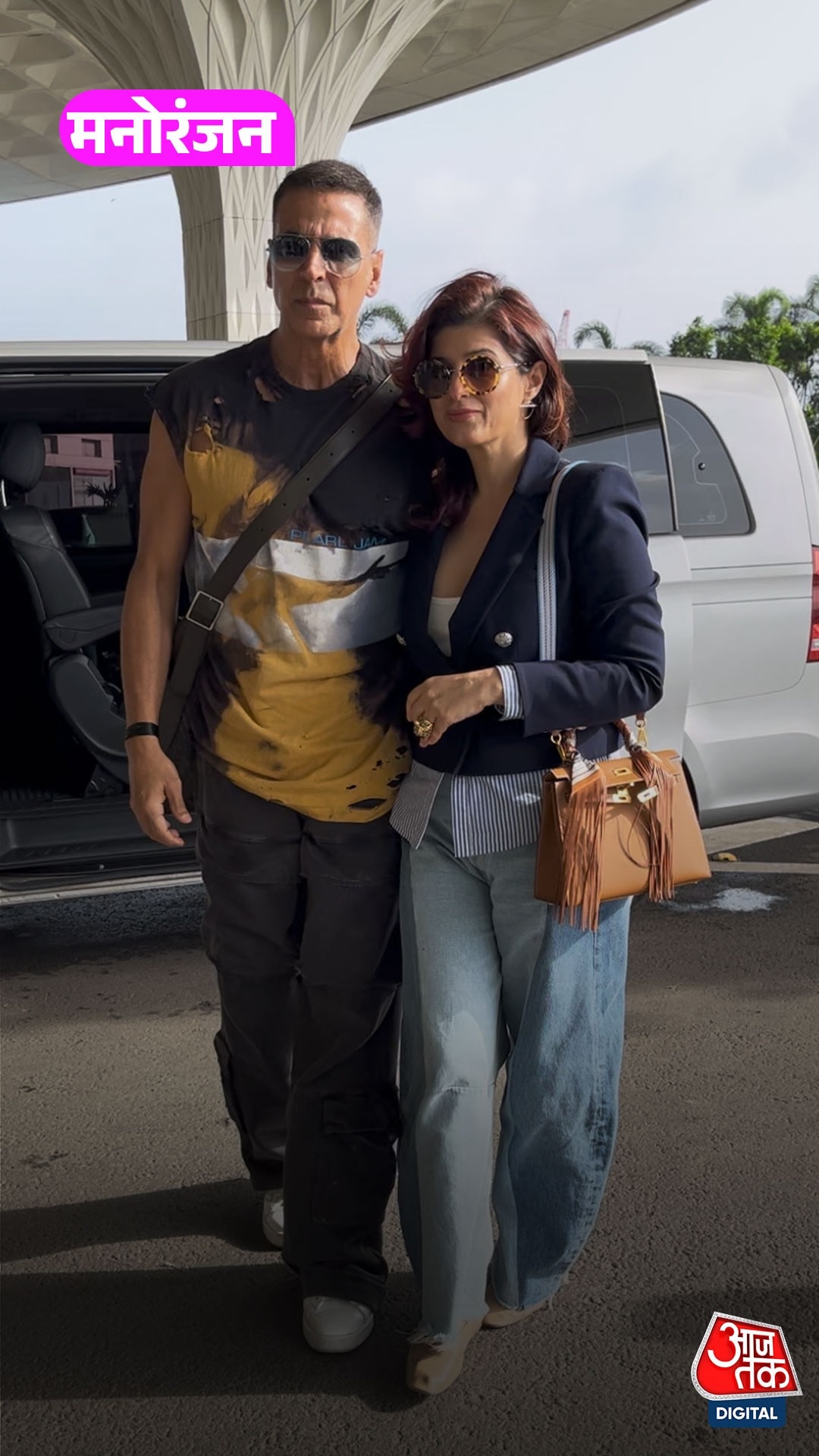 परिवार संग एयरपोर्ट पर स्पॉट हुए Akshay Kumar!